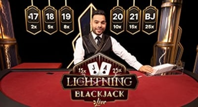 Live Lightning Blackjack
